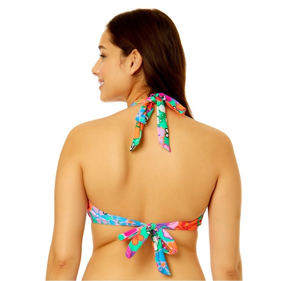 Nobo Hibiscus Halter bikini size X-Large 15-17 Top bottom swimwear bathing suit - Picture 9 of 15